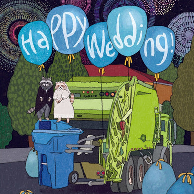 Raccoon Wedding - Greeting Card