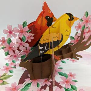 Cardinal Couple - Pop Up Card