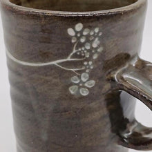 Load image into Gallery viewer, Brown Buncheong -  Large White Tree Ceramic Mug