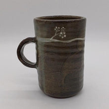 Load image into Gallery viewer, Brown Buncheong -  Large White Tree Ceramic Mug