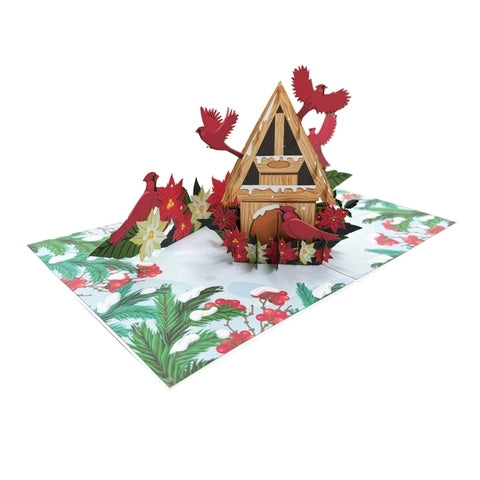 Cardinal Christmas - Pop Up Card