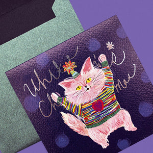 Holy Meow - Greeting Card