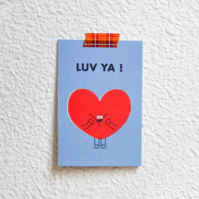 Love Ya Heart - Greeting Card