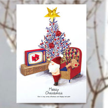 Load image into Gallery viewer, Santa Shopping - Christmas Card