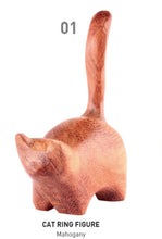 Load image into Gallery viewer, Wooden Cat Ring Holder