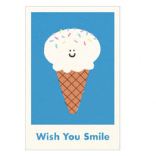 Load image into Gallery viewer, &#39;Wish You Smile&#39; Ice Cream - Greeting Card