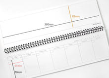 Load image into Gallery viewer, Weekly Desk Planner - Long Version