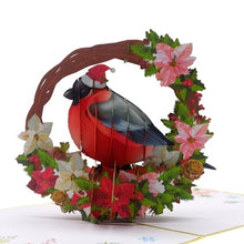 Load image into Gallery viewer, Christmas Bird - Pop Up Card