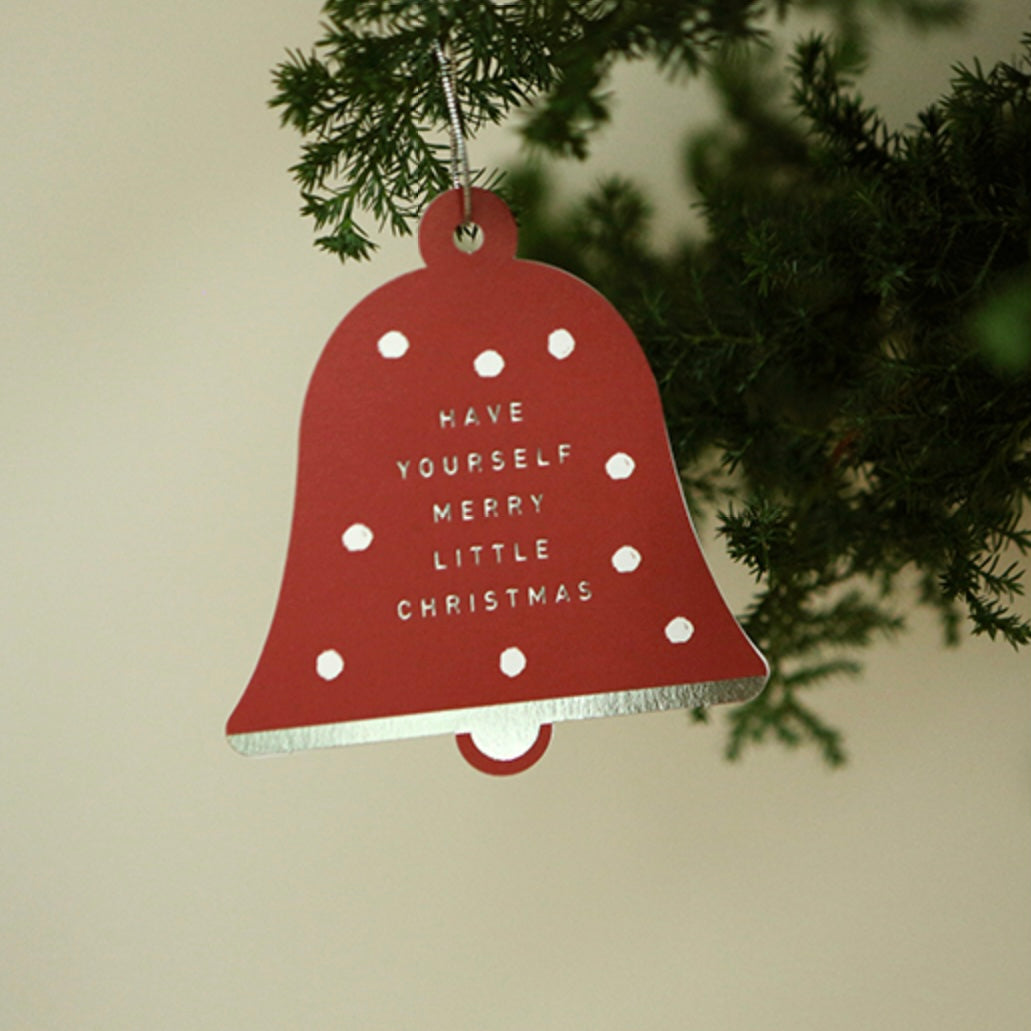 Christmas Bell Card - Red 