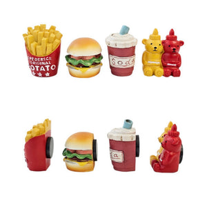 Mini Fast Food Magnets - 4 Piece Set