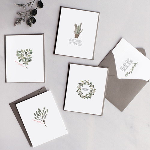 Bay Leaf - Christmas Card Set