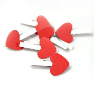 Wooden Clothespins - Hearts