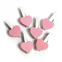 Load image into Gallery viewer, Wooden Clothespins - Hearts