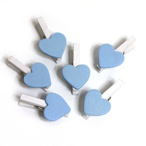 Wooden Clothespins - Hearts