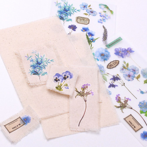 Botanical Sticker Set - Blue