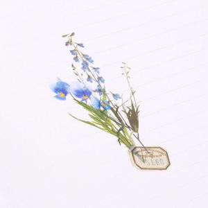 Botanical Sticker Set - Blue