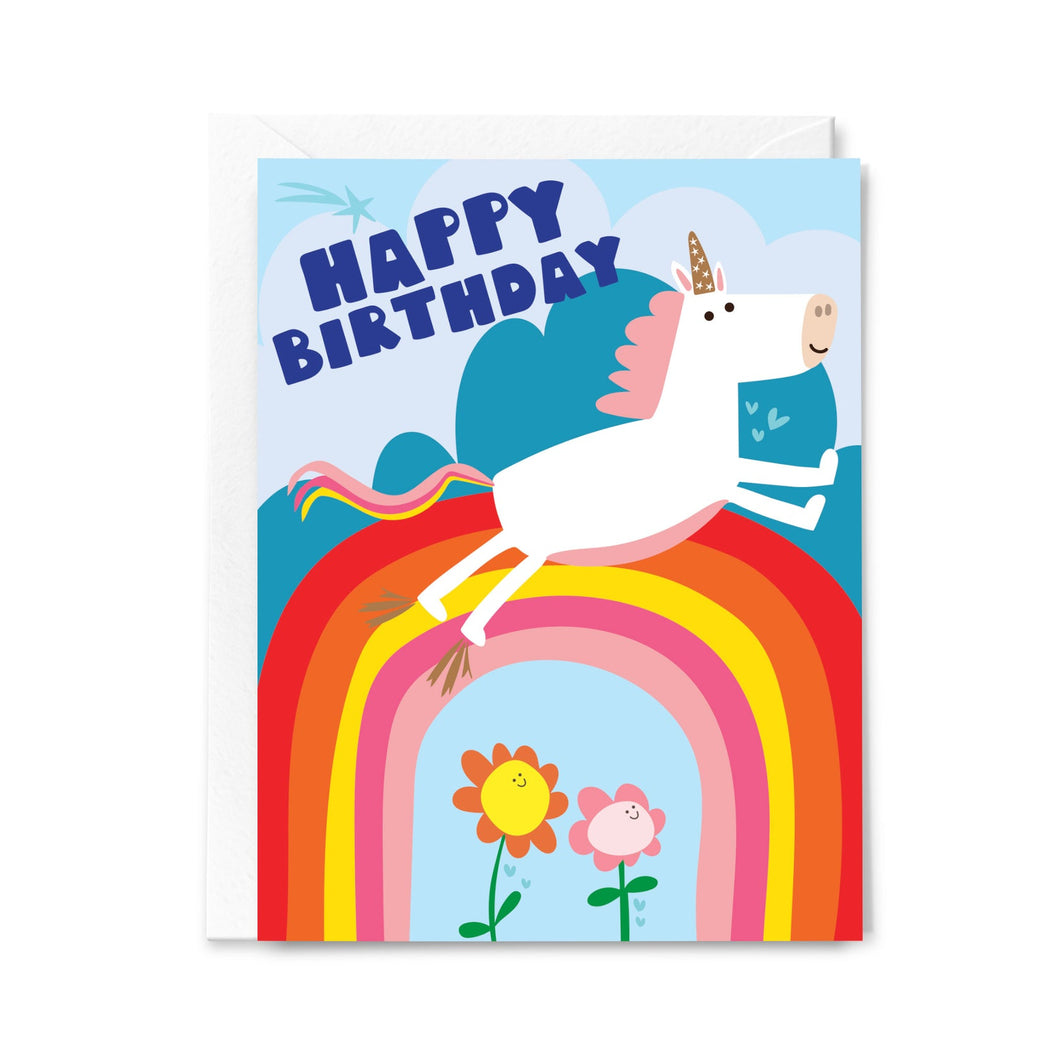 Happy Birthday Unicorn - Greeting Card