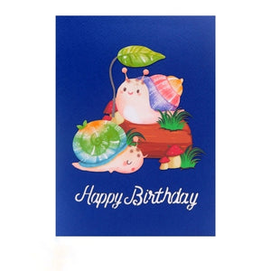 Snail Birthday - Pop Up Card