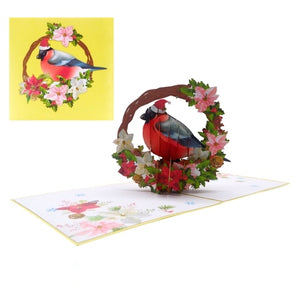 Christmas Bird - Pop Up Card