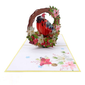 Christmas Bird - Pop Up Card