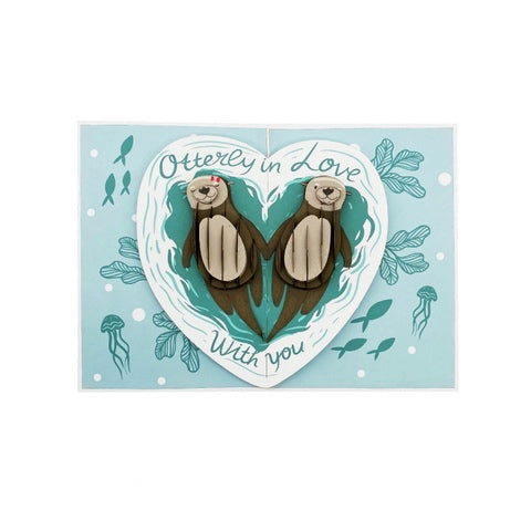 Otter Love - Pop Up Card