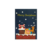 Load image into Gallery viewer, Santa Down The Chimney - Pop Up Card