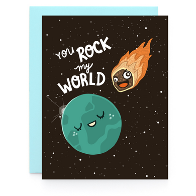 Rock My World - Greeting Card