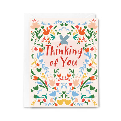 Thinking of You Floral - Greeting Card