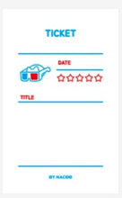 Load image into Gallery viewer, Ticket Memo Pad