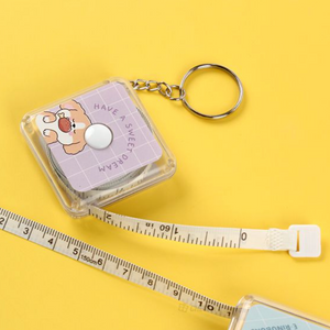 Puppy Tape Measure Keychain