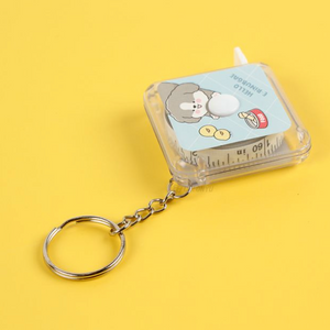 Puppy Tape Measure Keychain