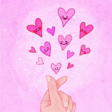 Load image into Gallery viewer, Korean Heart Hand - Greeting Card