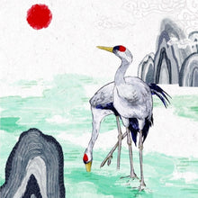 Load image into Gallery viewer, Misty Mountain Cranes - Greeting Card