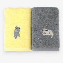 Load image into Gallery viewer, 40x80 Embroidered Towel - (2P) 01 Cat