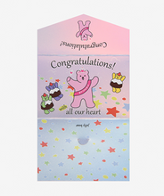 Load image into Gallery viewer, Jelly Bear Hologram Folding Card