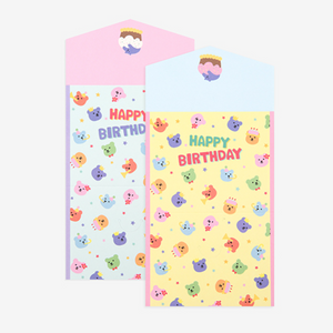 Mini Folding Card (Jelly Bear) - 01 Happy Birthday