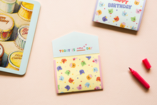 Load image into Gallery viewer, Mini Folding Card (Jelly Bear) - 01 Happy Birthday