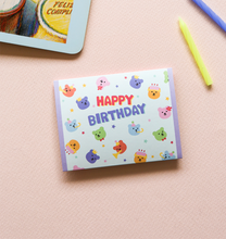 Load image into Gallery viewer, Mini Folding Card (Jelly Bear) - 01 Happy Birthday