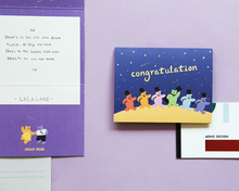 Load image into Gallery viewer, Mini Folding Card (Jelly Bear) - 02 Congratulations