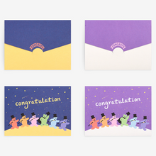 Load image into Gallery viewer, Mini Folding Card (Jelly Bear) - 02 Congratulations