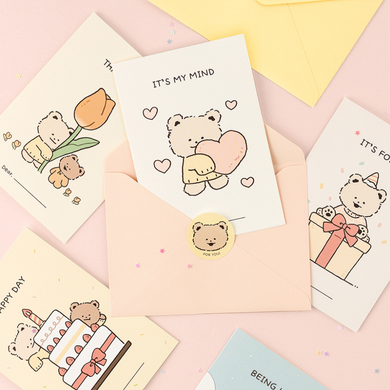 Bushy Bear - Greeting Card