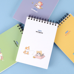 E-Rinubgae Puppy - A5 Flip Notebook (Blank)