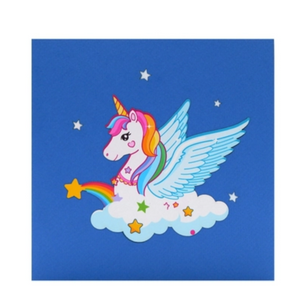 Pegasus Birthday Cake - Pop Up Card