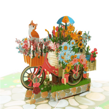 Load image into Gallery viewer, Flower Cart - Pop Up Card