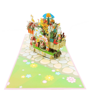 Flower Cart - Pop Up Card