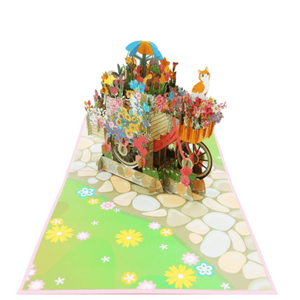 Flower Cart - Pop Up Card