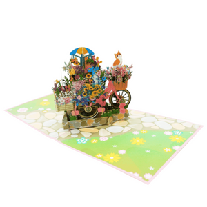 Flower Cart - Pop Up Card