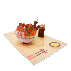 Noodle Bowl  - Pop Up Card