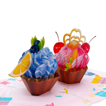 Load image into Gallery viewer, Birthday Cupcakes  - Pop Up Card