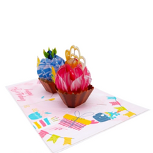 Load image into Gallery viewer, Birthday Cupcakes  - Pop Up Card